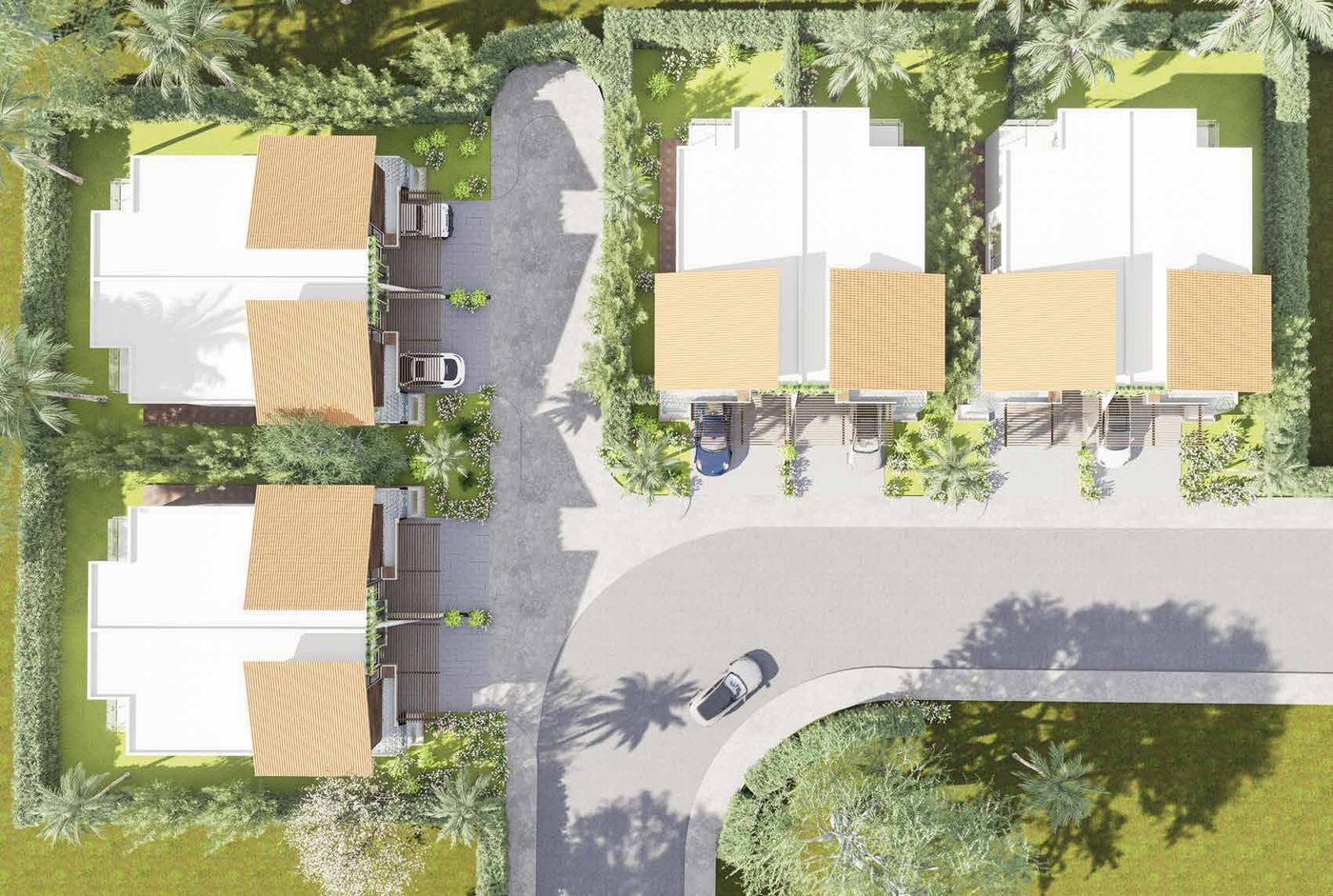 Situační plán rezidence – 16 townhouse